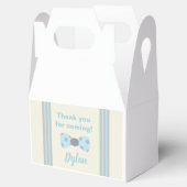 Onederful blue and gray bow Krawatte Geschenkschachtel (Geöffnet)