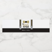 ONEderful Bottle Wrapper with Bow Krawatte Wasserflaschenetikett (Einzelnes Label)