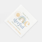 Onederful Boys 1st Birthday Party Napkins Serviette (Ecke)