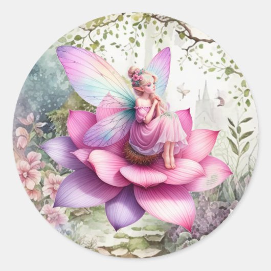 Onederful Fairy Enchanted Forest Birthday Sticker (Vorderseite)