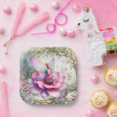 Onederful Fairy Enchanted Forest Birthday Sticker Pappteller (Party)