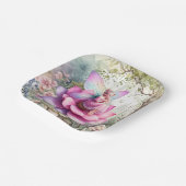 Onederful Fairy Enchanted Forest Birthday Sticker Pappteller (Gewinkelt)