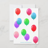 ONEderful First Birthday Balloon Banner Green Einladung (Rückseite)