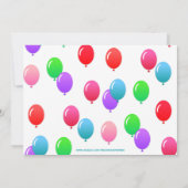 ONEderful First Birthday Balloon Green Foto Einladung (Rückseite)