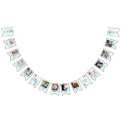 Onederful First Birthday Blue 12 Monate Foto Wimpelkette (Alle)