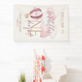 ONEderful First Birthday Party Welcome Sign Banner (InSitu)