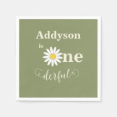 Onederful First Birthday Serviette (Vorderseite)