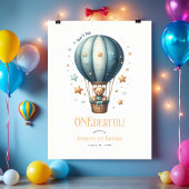 Onederful First Birthday Willkommen Poster