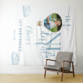 Onederful Foto Balloon 1. Geburtstag Hintergrund Wandteppich (Beispiel (Horizontal))