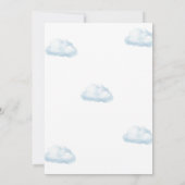 Onederful Foto Hot Air Ballon 1. Geburtstag Einladung (Rückseite)