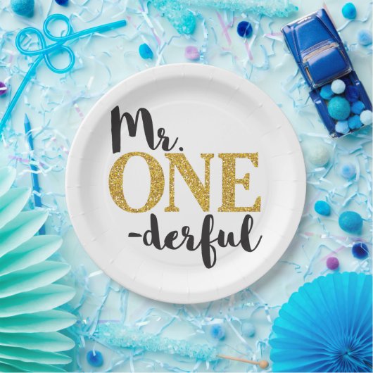 ONEderful Paper Tellers 9" Pappteller (Party)