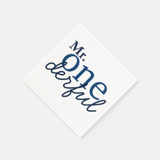 Onederful Party Napkins Serviette (Ecke)