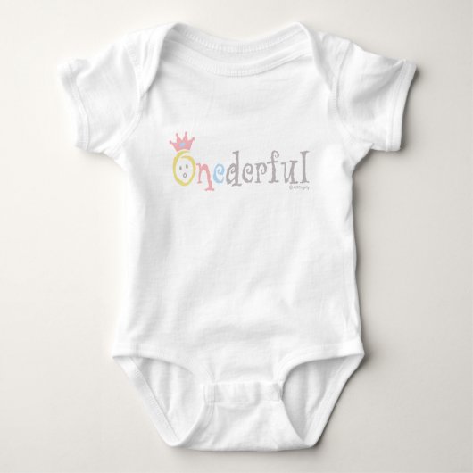 ONEderful (Pastell 2) Baby Strampler (Vorderseite)