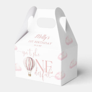 Onederful Pink Ballon Mädchen 1. Geburtstag Geschenkschachtel