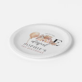 ONEderful Rainbow Girl's Birthday Party Pappteller (Schrägansicht)