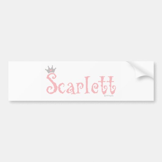 ONEderful Scarlett Autoaufkleber (Vorne)