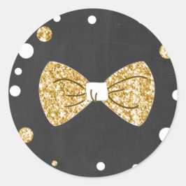 Onederful Sticker Boy Bow Krawatte Black Gold