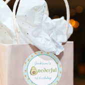 Onederic Avocado 1. Geburtstag Party Foto Runder Aufkleber