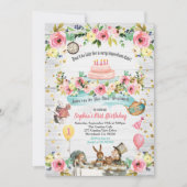 ONEderland Baby Erstgeburtsherz Einladung Gold (Vorderseite)