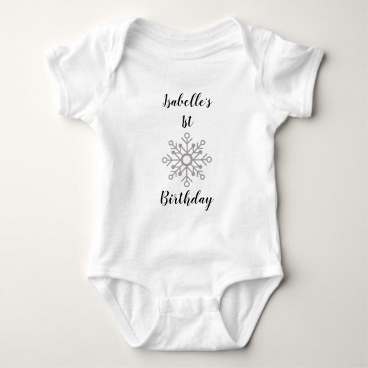 Onederland Birthday Party Bodysuit Baby Strampler (Vorderseite)