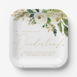 Onederland Eins erster Geburtstag Pappteller