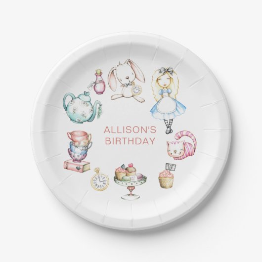 Onederland First Birthday Party Pappteller (Vorderseite)