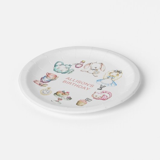 Onederland First Birthday Party Pappteller (Schrägansicht)