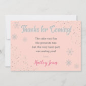 Onederland Girls 1. Geburtstag Dankeschön Karte (Vorderseite)