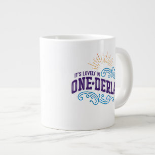 Onederland ist eine schöne Color Jumbo-Tasse