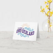 Onederland ist reizendes Notecard Karte (Gelbe Blume)