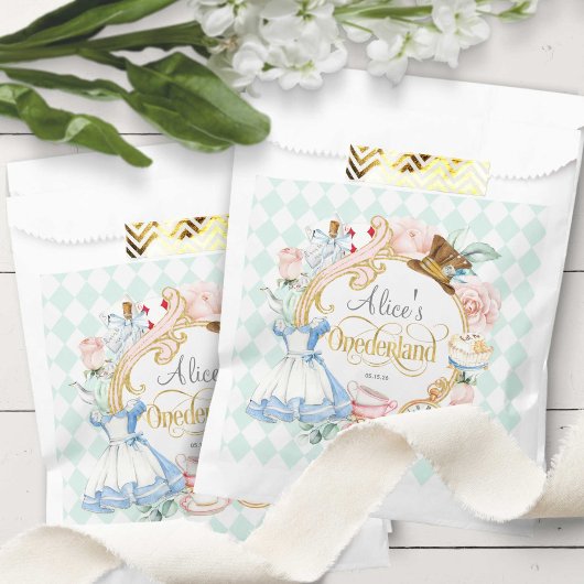 Onederland, Mad hatter teaparty, Geburtstagssnacks Geschenktütchen