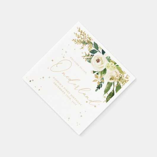 Onederland One First Birthday Serviette (Ecke)