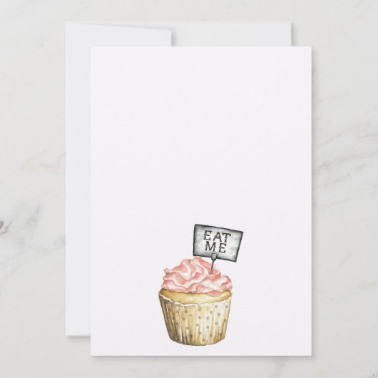 Onederland Tea Tea Party Einladung (Rückseite)