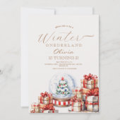 Onederland Weihnachtsspielzeug Winter Geburtstag Einladung (Vorderseite)