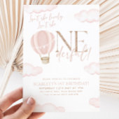 Oneful Hot Air Ballon 1. Geburtstag Einladung