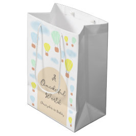 Oneful World Hot Air Ballon 1. Geburtstag Mittlere Geschenktüte