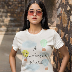 Oneful World Hot Air Ballon 1. Geburtstag T-Shirt