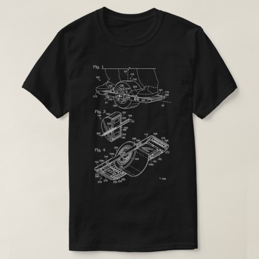 Onehweel Eigentümer Geschenk Retro OneWheel Patent T-Shirt (Design vorne)