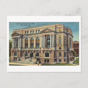Oneida County Gerichtsgebäude in Utica, New York, Postkarte