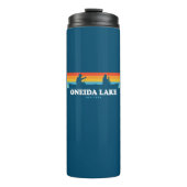 Oneida Lake New York Canoe Thermosbecher (Vorderseite)