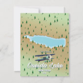 Oneida Lake New York Karte (Rückseite)