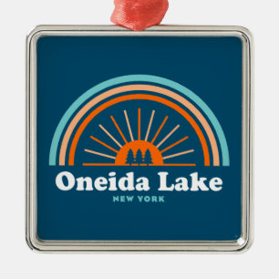 Oneida Lake New York Ornament Aus Metall