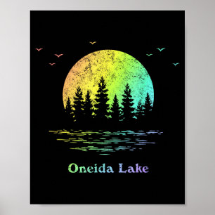 Oneida-See Outdoor-Abenteuer Familienurlaub Poster