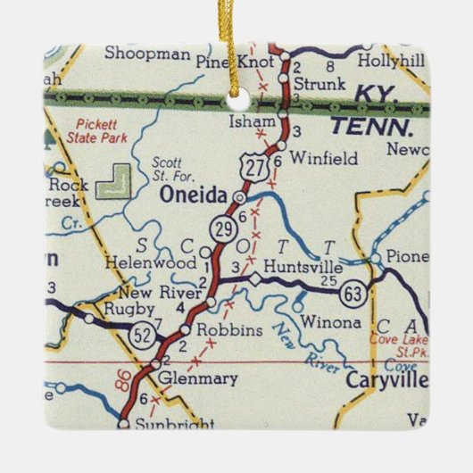 Oneida TN Keramikornament (Vorderseite)