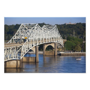 O'Neil Bridge über den Tennessee River, Florence, Fotodruck