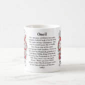 Oneil, Geschichte, Bedeutung und die Wappen-Tasse Kaffeetasse (Mittel)