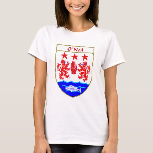 O'Neil-Wappen/Familienwappen T-Shirt (Vorderseite)