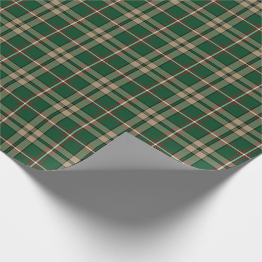 O'Neill Clan Tartan Kariertes irisches Muster Geschenkpapier (Ecke)