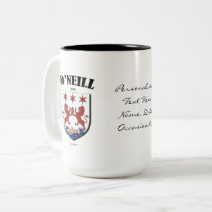 O'Neill Familienwappen, Übersetzung und Bedeutung Zweifarbige Tasse