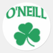O'Neill Irish Runder Aufkleber (Vorderseite)